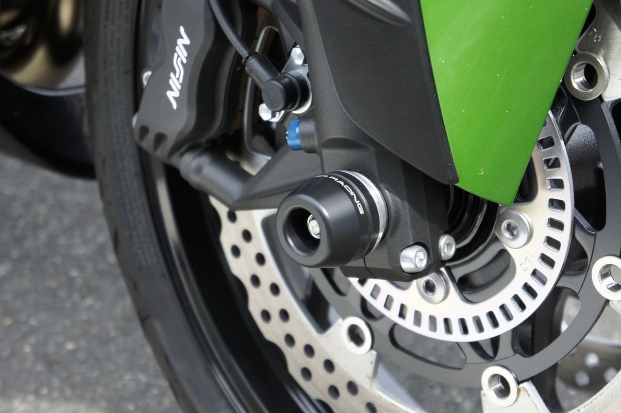 フロントアクスルスライダー ZX-14R 12- ブラック/シルバー 1個