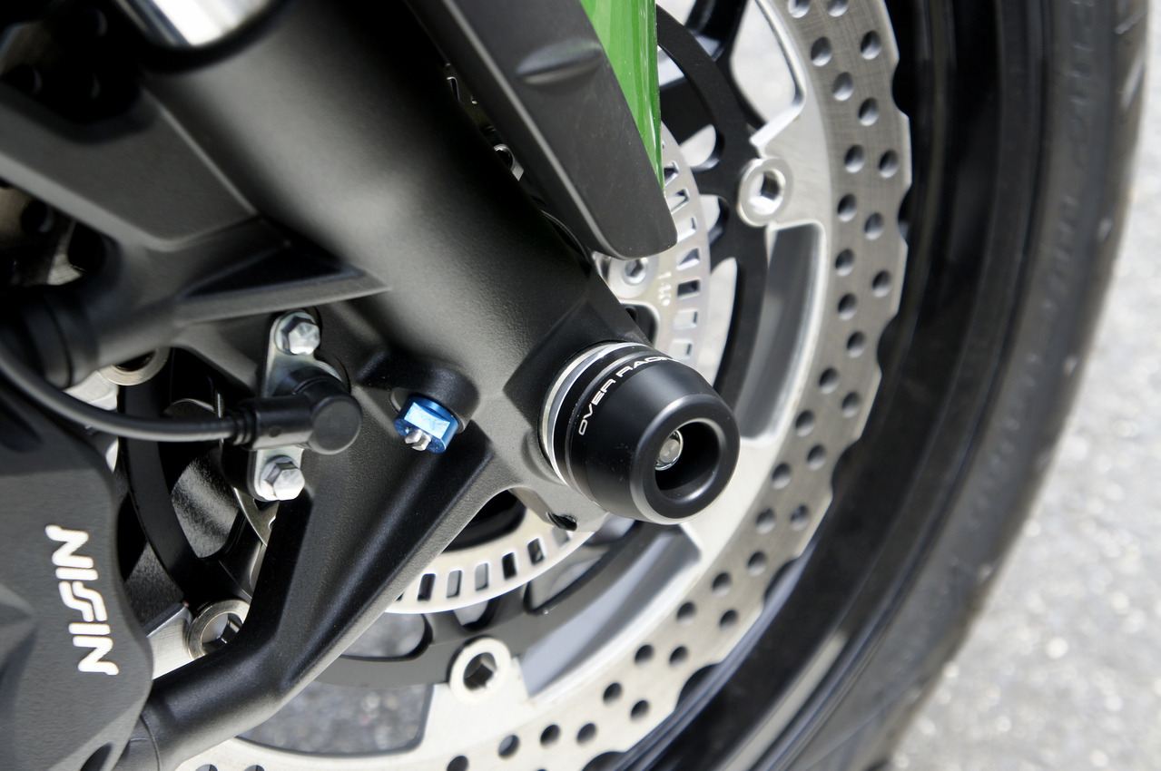 フロントアクスルスライダー ZX-14R 12- ブラック/シルバー 1個
