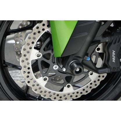 F/Rアクスルスライダーセット ZX-14R 12- ジュラコン:ブラック 左右セット