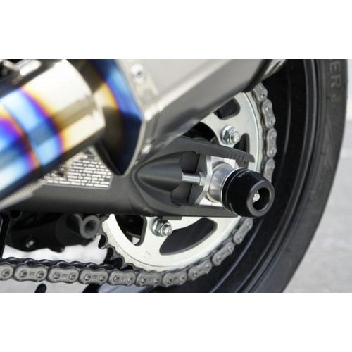 F/Rアクスルスライダーセット ZX-14R 12- ジュラコン:ブラック 左右セット