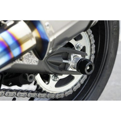 F/Rアクスルスライダーセット ZX-14R 12- ジュラコン:ブラック 左右セット