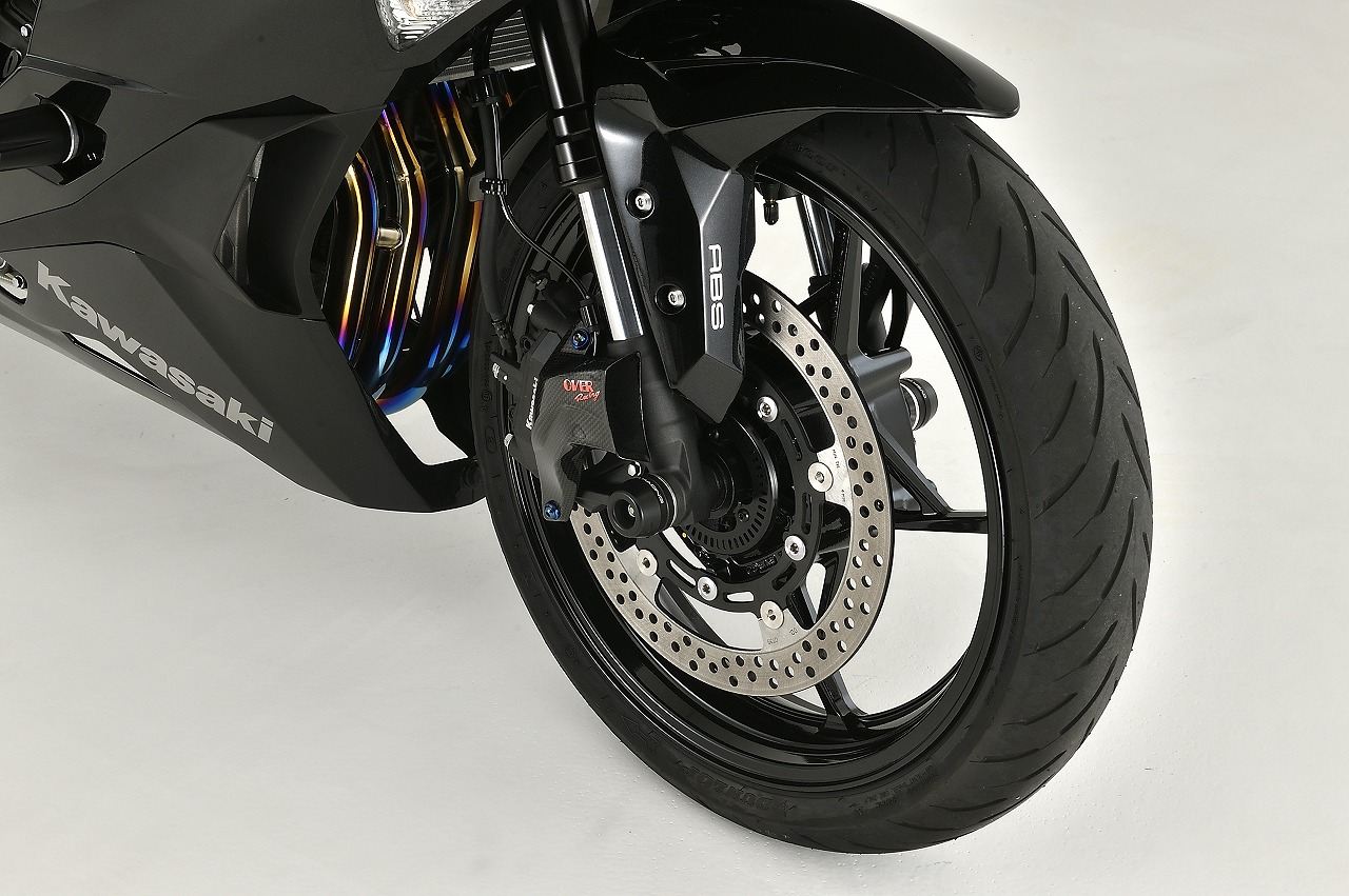 フロントアクスルスライダー ZX-25R ブラック 1個