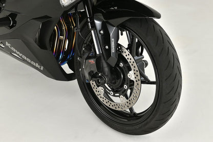 フロントアクスルスライダー ZX-25R ブラック 1個