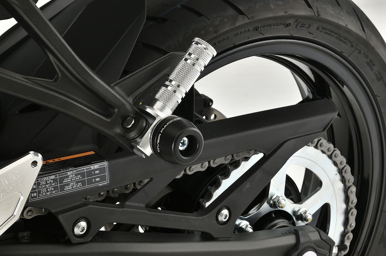 Tandem Step Slider SIL ZX-25R/SE NINJA400 Silver Left/Right Set