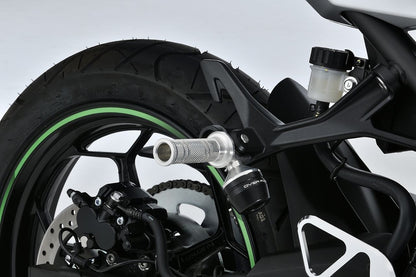 Tandem Step Slider SIL ZX-25R/SE NINJA400 Silver Left/Right Set