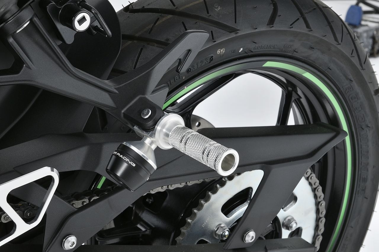Tandem Step Slider SIL ZX-25R/SE NINJA400 Silver Left/Right Set