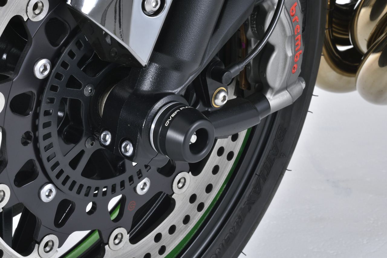フロントアクスルスライダー NinjaH2 15 ブラック/シルバー 1個