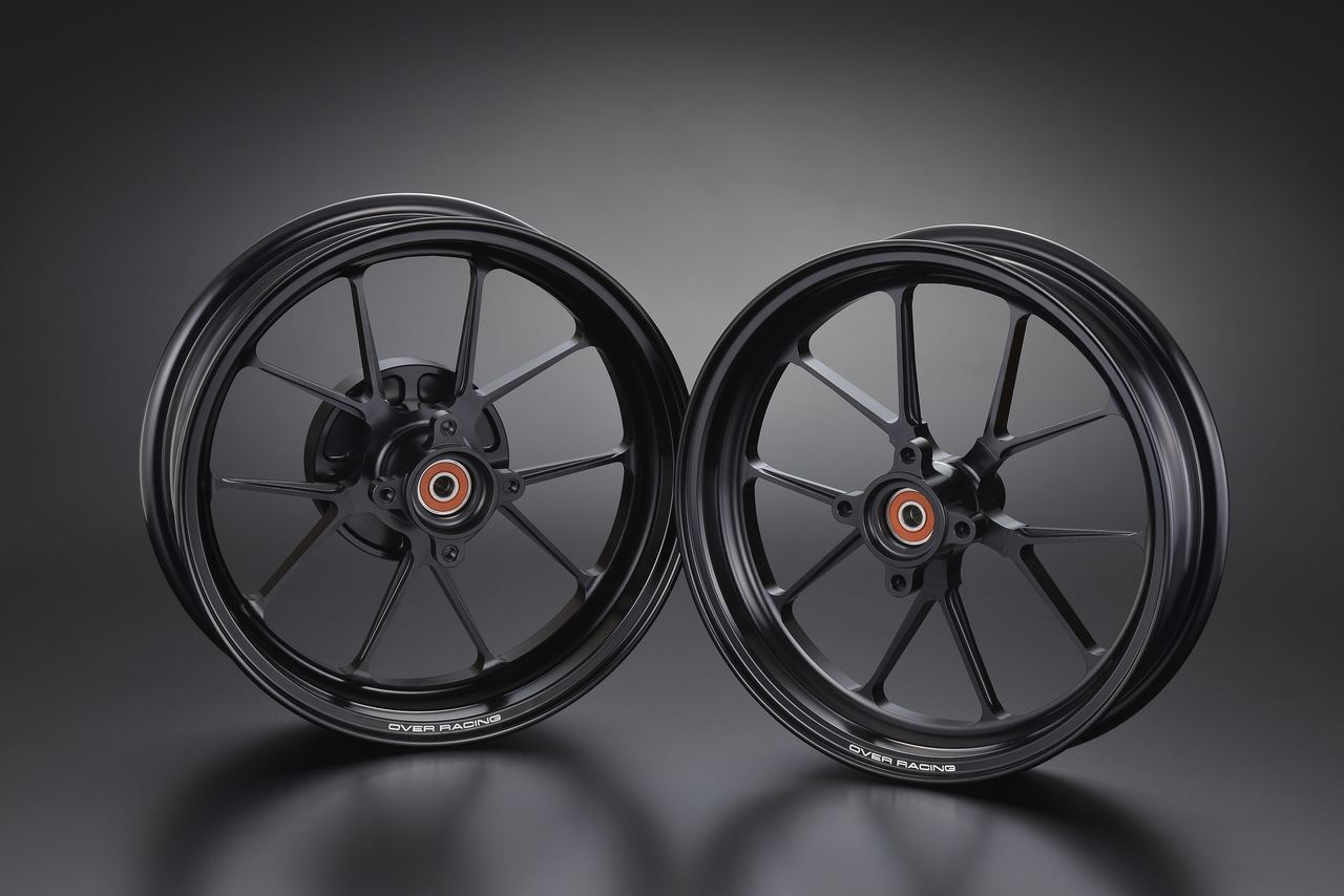 GP-TEN F2.70/R3.50-12 MONKEY125 ABS Black Front/Rear Set