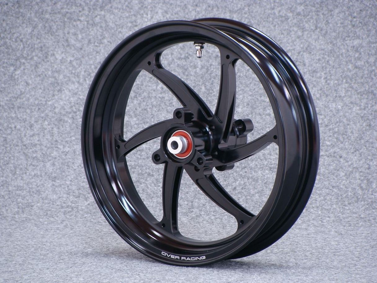 R Wheel GP-SIX Black 3.00-12 NSF/NSR/XR Black Anodized Rear 3.00-12 1pc