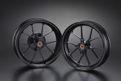GP-TEN BLK 2.70/3.50-12 GROM 13-20 ブラックアルマイト仕上げ フロントリアセット