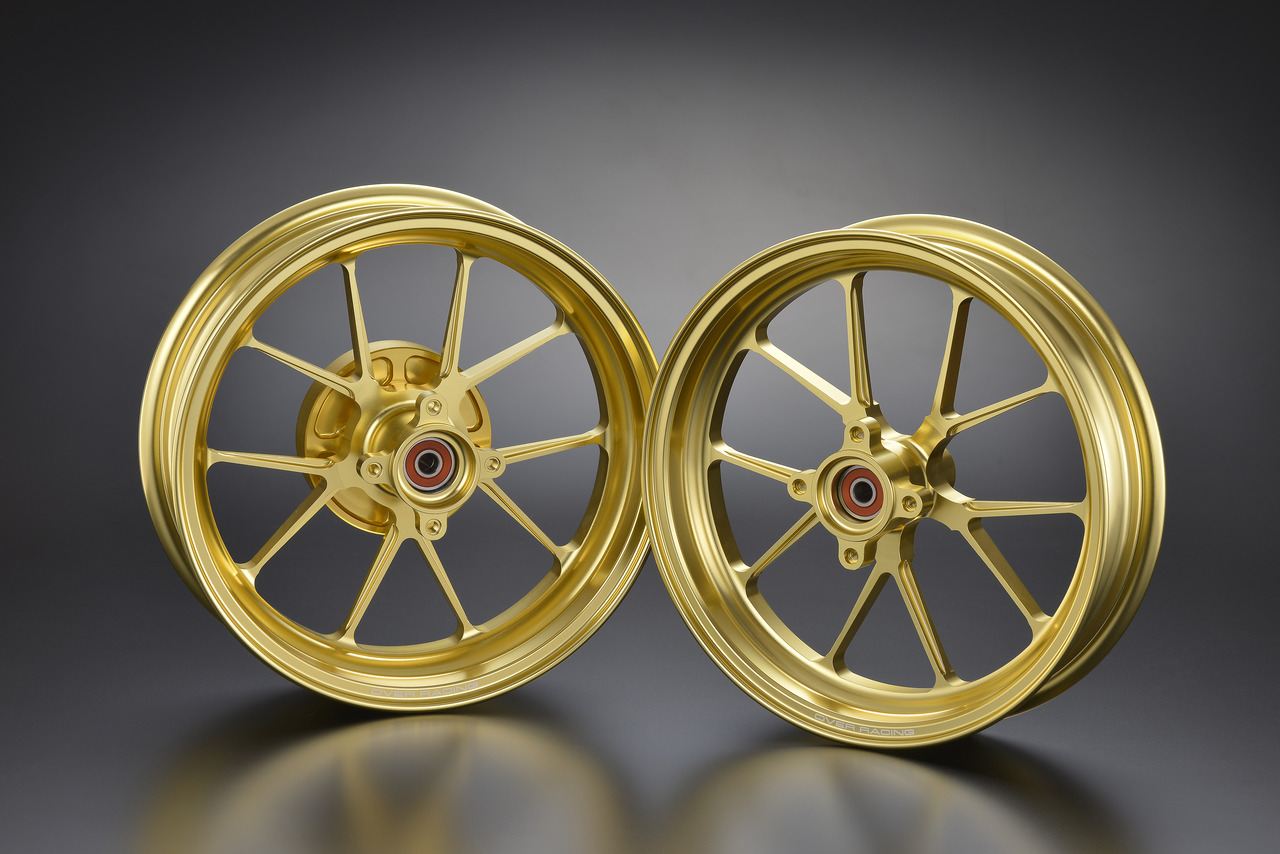 GP-TEN GLD 2.70/3.50-12 GROM 13-20 Gold Anodized Finish Front Rear Set
