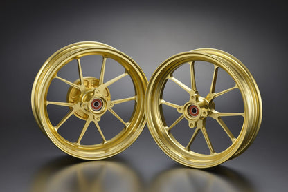 GP-TEN GLD 2.70/3.50-12 GROM 13-20 Gold Anodized Finish Front Rear Set