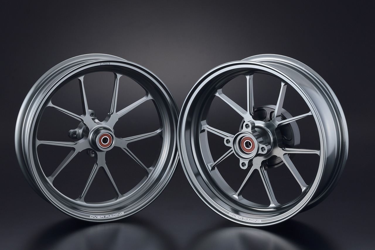 GP-TEN F2.70/R3.50-12 GROM DAX125 Gunmetal Front and Rear Set