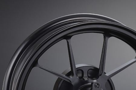 GP-TENホイールセット2.50/3.50-12 Z125-PRO ブラック フロントリアセット