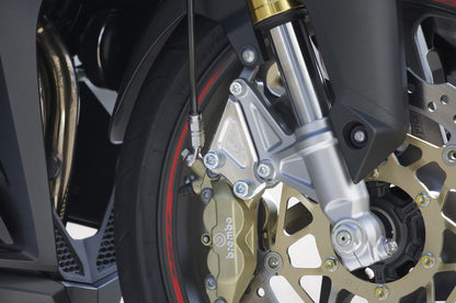 Fキャリパーサポート SIL ブレンボ4P/40mm CBR250RR シルバーアルマイト仕上げ 1個