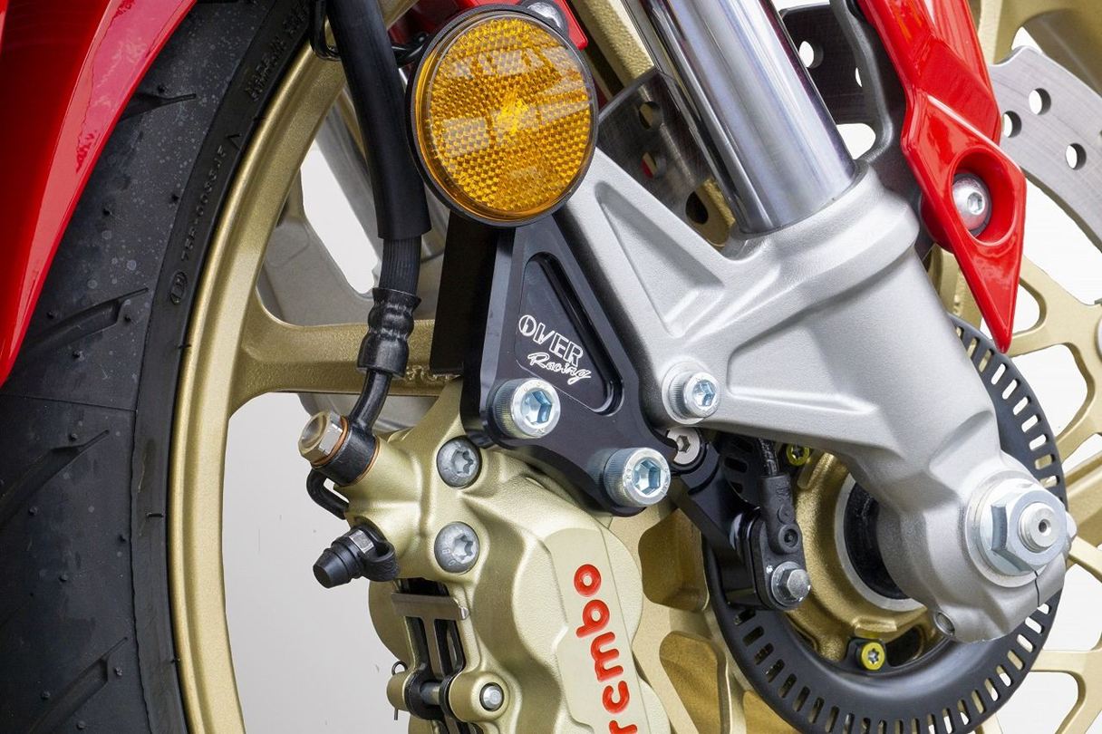 F Caliper Support, Black, Brembo 4P, CBR250RR, Black, 1 pc.