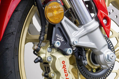 F Caliper Support, Black, Brembo 4P, CBR250RR, Black, 1 pc.
