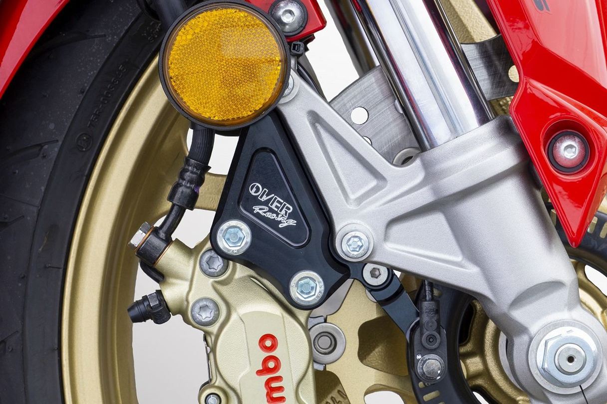 F Caliper Support, Black, Brembo 4P, CBR250RR, Black, 1 pc.