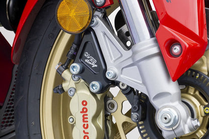 F Caliper Support, Black, Brembo 4P, CBR250RR, Black, 1 pc.