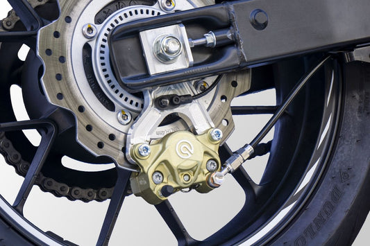 Rear caliper support, silver, Brembo 2P, CBR400R 16-18/19-21, silver, 1 pc.