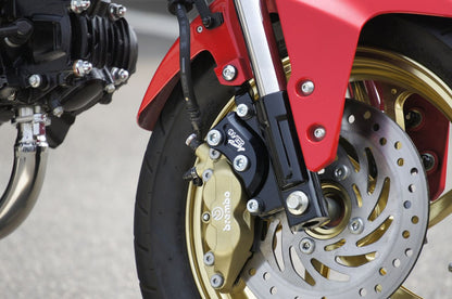 F Caliper Support BLK Brembo 4P/40mm GROM 13-20 Black Anodized Finish 1pc.