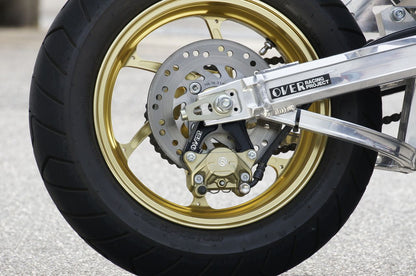 Rear caliper support, Brembo 2-pot, lower mount, GROM 13-24, black anodized finish, 1 pc.