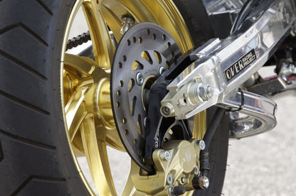 Rear caliper support, Brembo 2-pot, lower mount, GROM 13-24, black anodized finish, 1 pc.