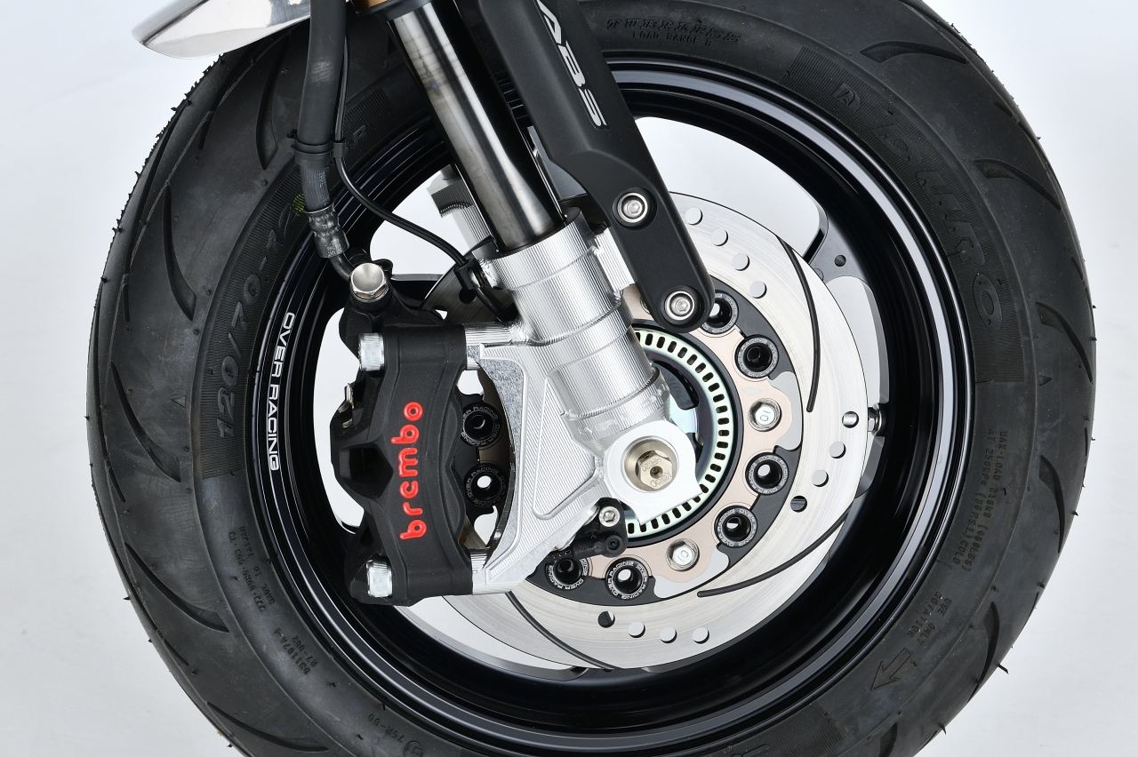 フロントフォークボトム ラジアルマウント SIL ABS GROM/MONKEY125 シルバー 1個