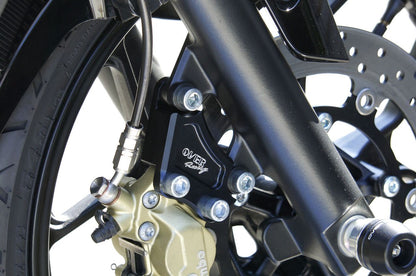 Fキャリパーサポート ブラック ブレンボ4P/40mm YZF-R25/MT-25 ブラックアルマイト仕上げ 1個