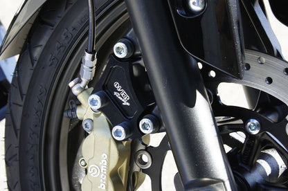 Fキャリパーサポート ブラック ブレンボ4P/40mm YZF-R25/MT-25 ブラックアルマイト仕上げ 1個