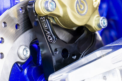 Rキャリパーサポート ブレンボ2P(カニ)用 YZF-R25 19-21/YZF-R3 19-21 ブラック 1個