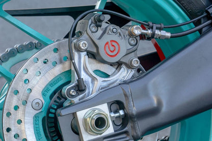 Rear Caliper Support, Silver, for Brembo 2P, Upper, MT-09 21-23, 1 pc.