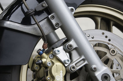 Fキャリパーサポート ブレンボ4P/40mm GPZ900R シルバーアルマイト仕上げ 左右セット