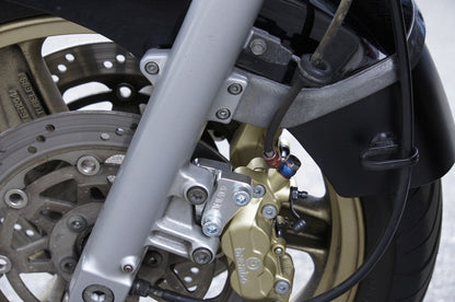 Fキャリパーサポート ブレンボ4P/40mm GPZ900R シルバーアルマイト仕上げ 左右セット