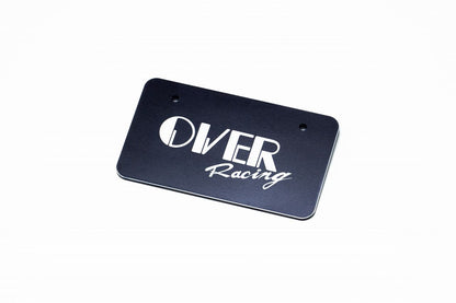Dummy License Plate Set for Mini Bikes - Black, 1 pc.