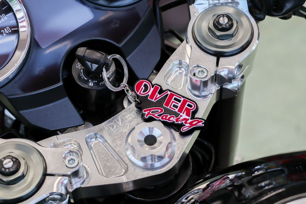 Rubber Keychain (OVER RACING Logo) x1