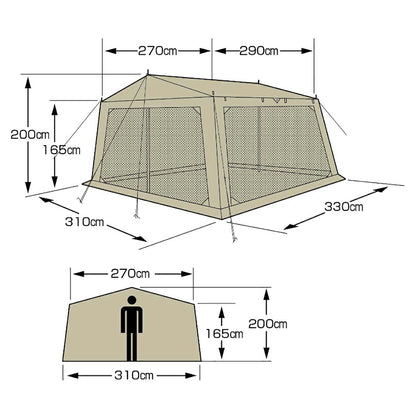 モンテ メッシュタープ 4～5人用