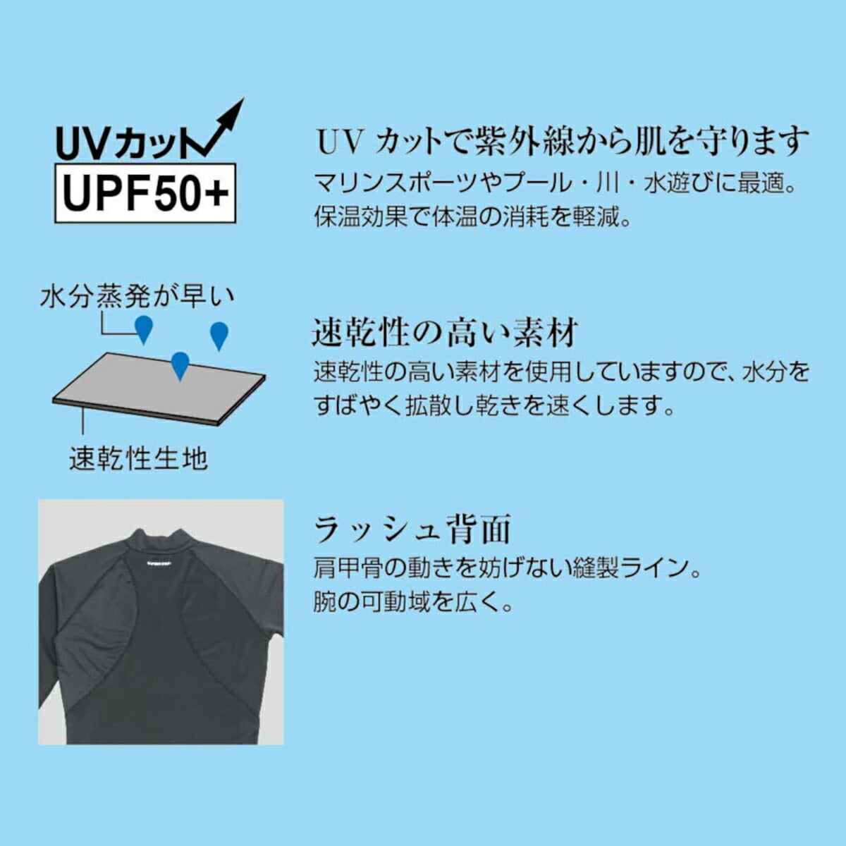 ラッシュガード 長袖 レディース ブラック Sサイズ