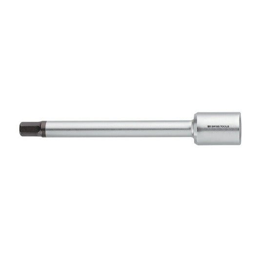 V10-211-7 3/8SQ ロングヘキサゴンビットソケット サイズ(mm)：7 軸長(mm)：93 全長(mm)：120 質量(g)：80