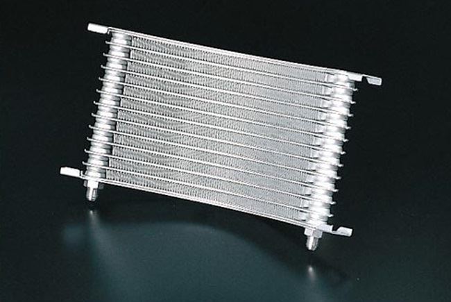 ラウンドオイルクーラーコア シルバー H175.9×W332.6×T32mm 13段 #6