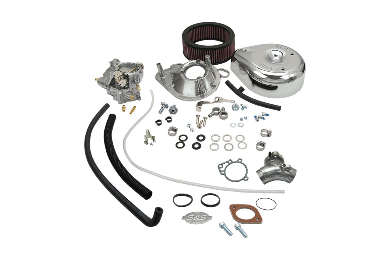 S&S Cycle Super E Complete Carburetor Kit Twin Cam (06) 1-7/8 inch (47.6mm) Dyna Softail Touring