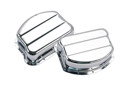 Rocker Arm Cover Set, Big Twin (48-65) Chrome Harley