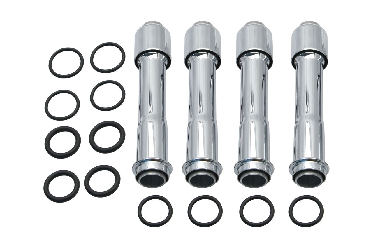 EVO Style Pushrod Cover Kit for TC/M8, Chrome, Harley