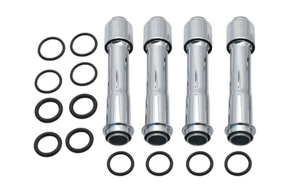 EVO Style Pushrod Cover Kit for TC/M8, Chrome, Harley