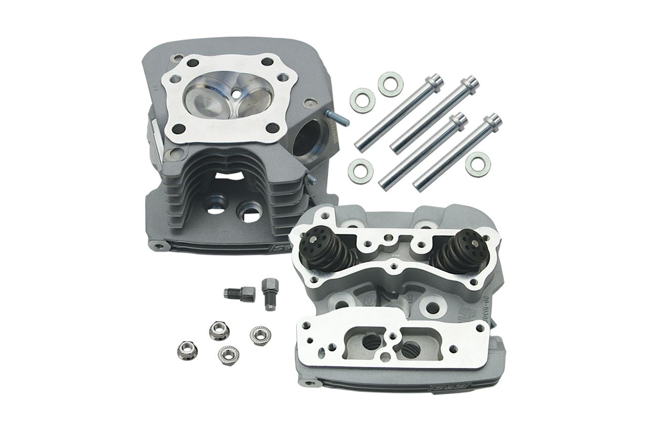 Super Stock Cylinder Heads Big Twin (99-05) Silver Harley