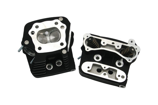 Head Kit Stock Wrinkle Black Dyna Softail Touring