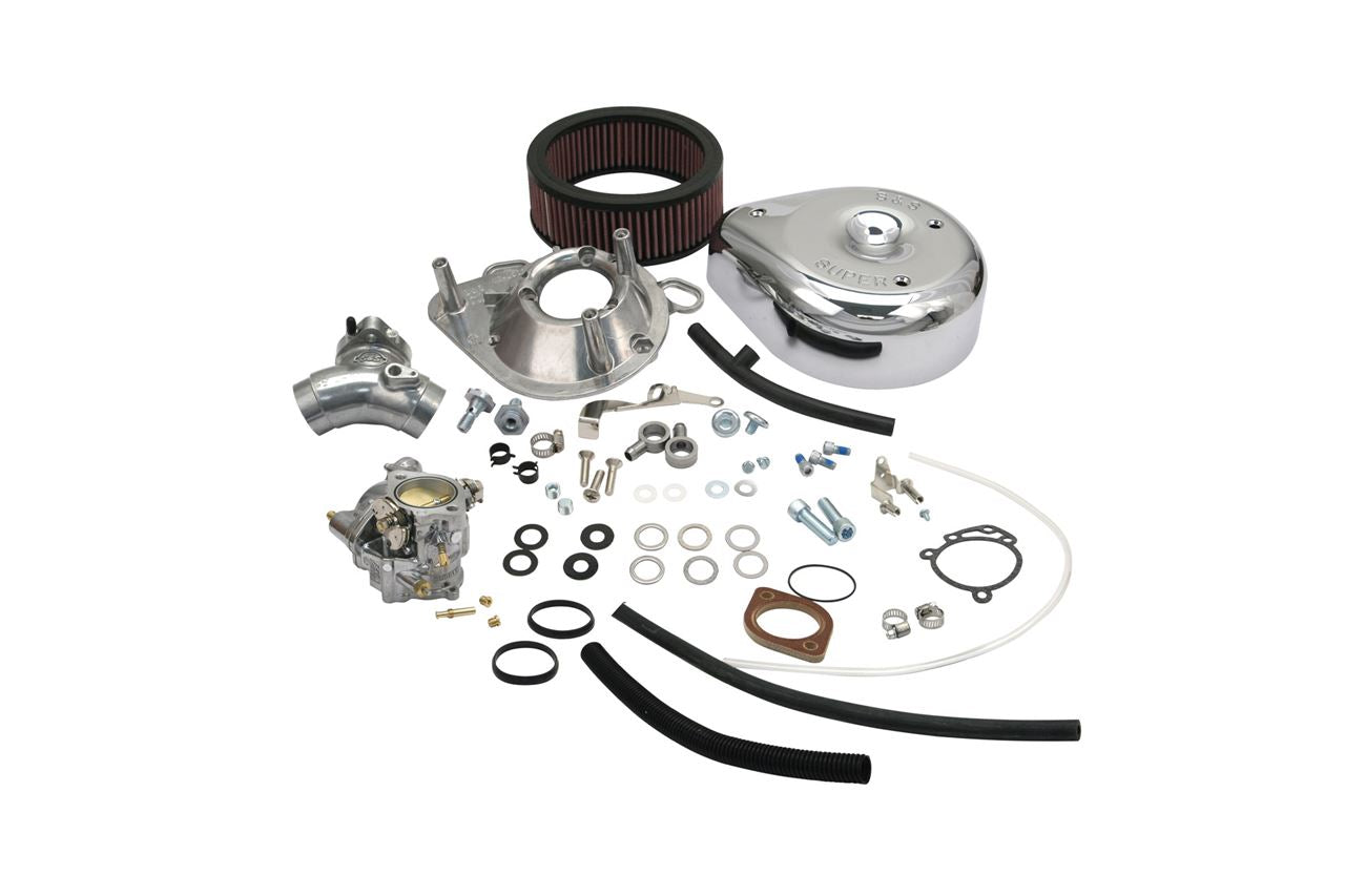 S&S Super E Complete Carburetor Kit for Big Twin (99-05) 1-7/8" (47.6mm) Dyna Softail Touring
