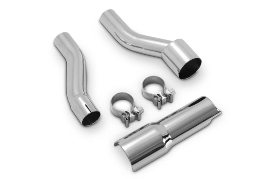 Adapter Kit HD Adapter Pipe Kit Chrome/Chrome Trike