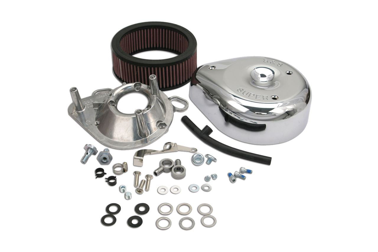 Classic Teardrop Air Cleaner Kit Big Twin (99-06) Chrome Dyna Softail Touring