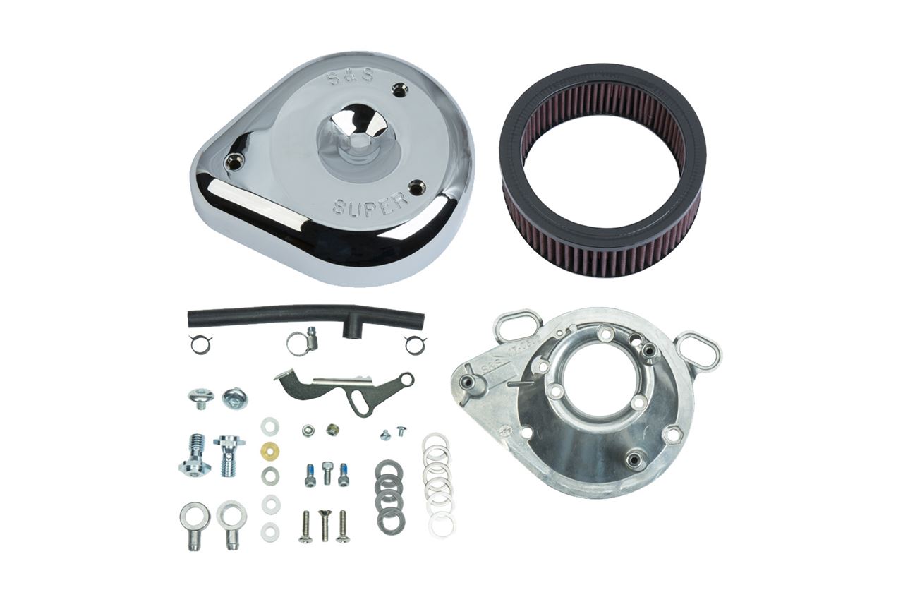 Classic Teardrop Air Cleaner Kit Chrome Sportster